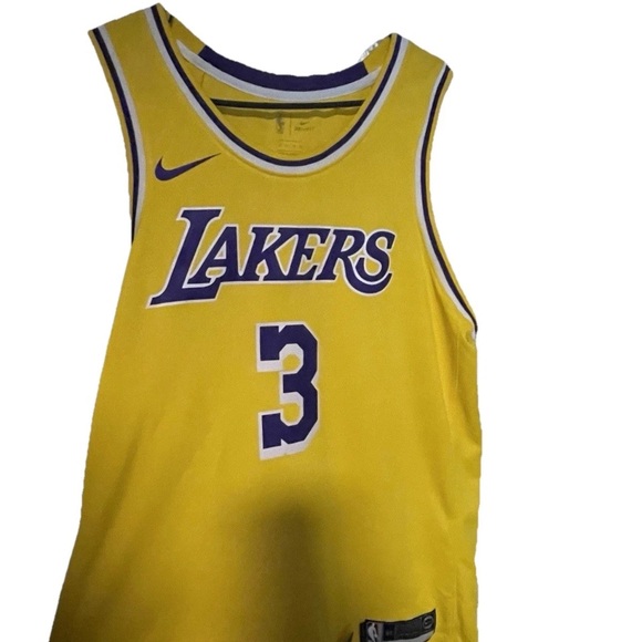 Nike Anthony Davis Swingman jersey mens size small NWT yellow/gold - Picture 1 of 2